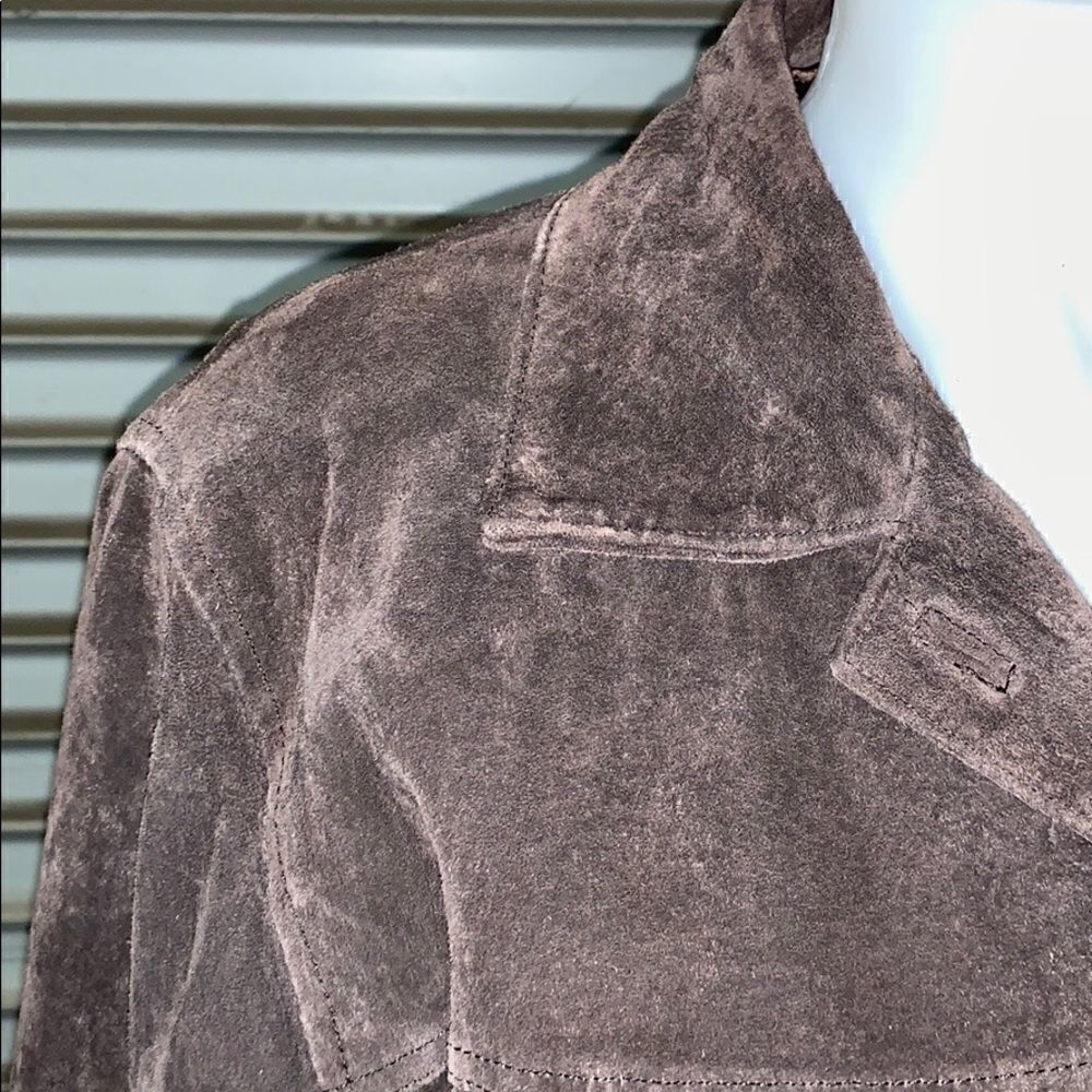 AMI brown suede top button up - Picture 6 of 7